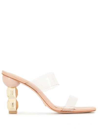 Vicenza Open-toe Mule Sandals In Neutrals