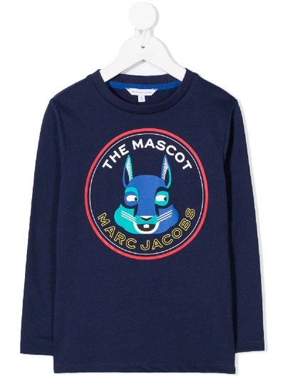 Marc Jacobs Branded Sweatshirt In Blue