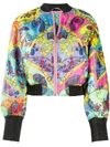 VERSACE JEANS COUTURE PAISLEY PRINT BOMBER JACKET