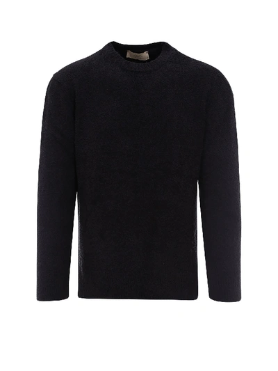 Maison Flaneur Organic Cotton Sweater In Black