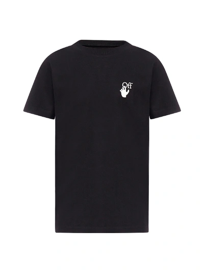 Off-white Marker Oversized Cotton T-shirt In Black White