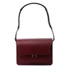 Marni Accordion Pocket Style Shoulder Bag In Bordeaux