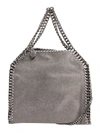 Stella Mccartney Falabella Mini Faux Suede Tote In Grey
