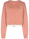 P.E NATION BLOCK PASS LOGO-EMBROIDERED SWEATSHIRT