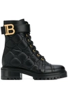 BALMAIN RANGER QUILTED ANKLE BOOTS