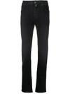 Shop Jacob Cohen Mid-rise Slim-fit Jeans In Black