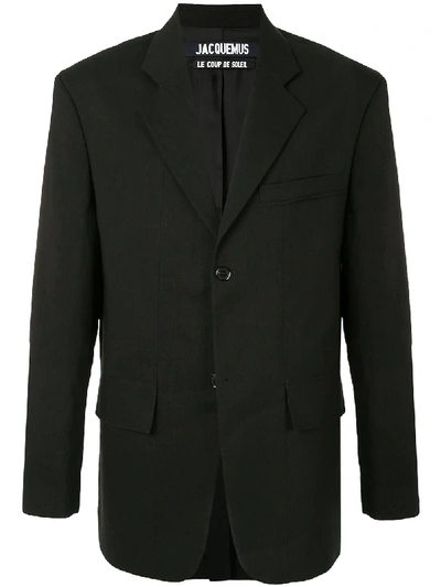 Jacquemus Loose Fit Blazer In Black