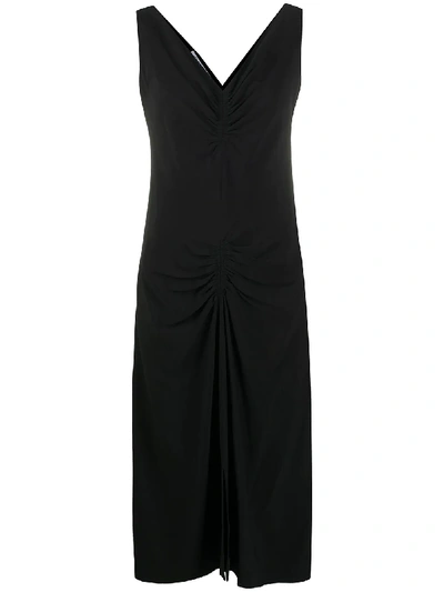 Pre-owned Dior 2000s  V-neck Dress In Black