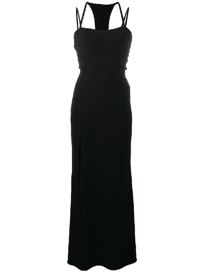 Pre-owned Versace 2000s Long Dress In Black