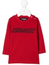 Dsquared2 Split Logo-print Sweatshirt In Red