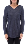 Bobeau Sweater Hoodie In Dark Denim