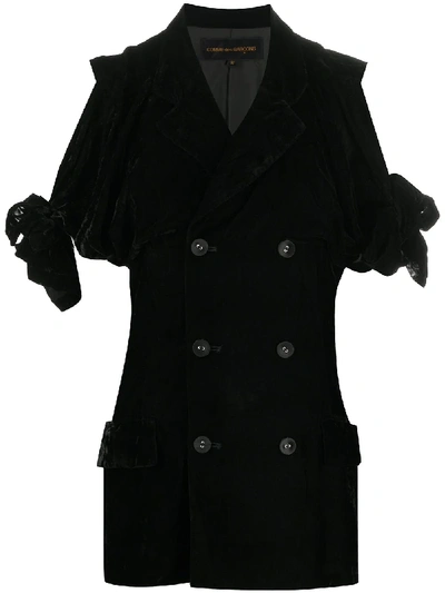 Pre-owned Comme Des Garçons 1980s Velvet Jacket In Black