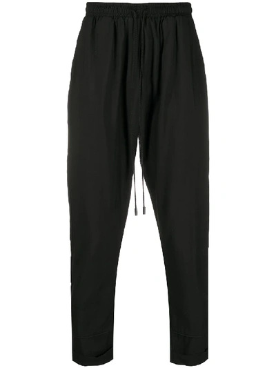 Alchemy Mid-rise Straight Leg Track Trousers In Black