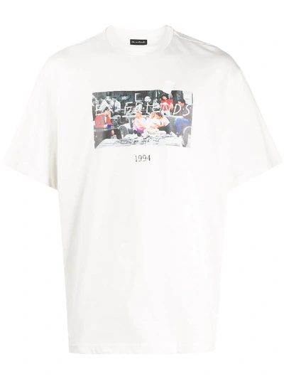 Throwback Friends Print T-shirt In White