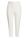 Lafayette 148 Plus-size Finesse Crepe Clinton Ankle Pant In White