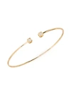 Dinh Van Women's Le Cube 18k Yellow Gold & Diamond Open Bangle Bracelet