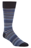 Cole Haan Men's Multi Stripe Crew Socks In Navy