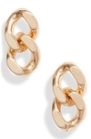 KNOTTY CURB CHAIN EARRINGS,KNE-199