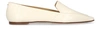 Aeyde Aurora Croc-effect Leather Loafers In Creamy