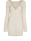 JACQUEMUS LAURIS KNITTED MINI DRESS
