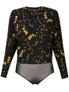 ANDREA MARQUES PRINTED LONG SLEEVES BODYSUIT