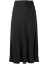 MSGM FLARED HEM MID-LENGTH SKIRT