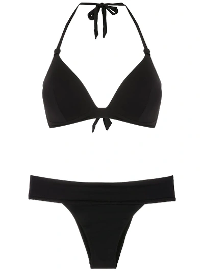 Amir Slama Triangle Top Bikini Set In Black