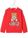 MOSCHINO PUZZLE BEAR印花套头衫