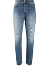 DONDUP HIGH-WAISTED TAPERED JEANS