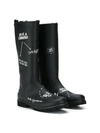 DOLCE & GABBANA DOODLE LOGO WELLIES