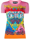 VERSACE JEANS COUTURE MIXED PRINT T-SHIRT