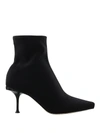 Sergio Rossi Ankle Boots With Back Logo Plaque In Black