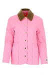 BURBERRY BURBERRY CORDUROY COLLAR DIAMOND QUILTED JACKET