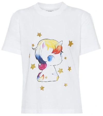 Vetements Heartbreaker Unicorn-print Cotton-jersey T-shirt In White