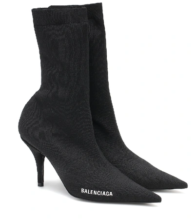 Balenciaga Knife Sock Boots In Black