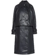 TIBI CONVERTIBLE FAUX LEATHER TRENCH COAT,P00486265