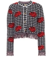 VERSACE CROPPED WOOL JACKET,P00494424