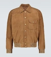 GUCCI SUEDE BOMBER JACKET,P00491338