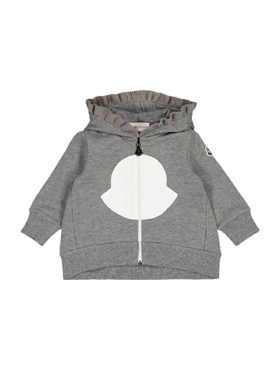Moncler Babies' Kids Sweat Jacket For Girls In Grey