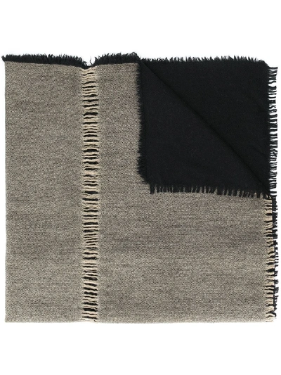 Uma Wang Distressed Details Scarf In Black