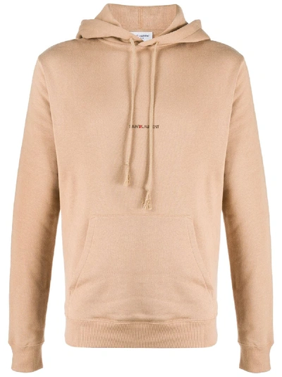 Saint Laurent Beige Rive Gauche Hoodie