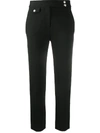 Veronica Beard High-rise Slim-fit Trousers In Black