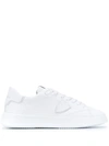 Philippe Model Temple Veau Leather Sneakers In White