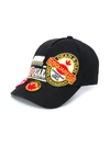 DSQUARED2 EMBROIDERED PATCHWORK CAP