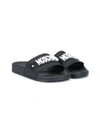 MOSCHINO LOGO POOL SLIDES