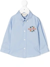 GUCCI GUCCI BAND EMBROIDERY BUTTON-DOWN SHIRT