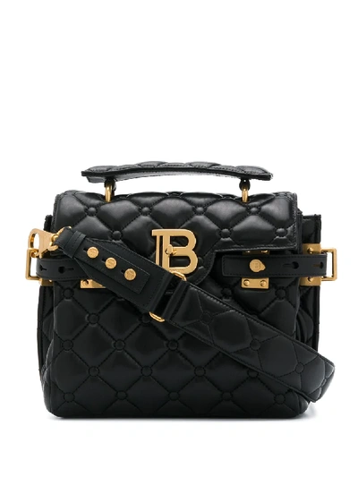 Balmain B-buzz 23 Handbag In Black