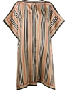 BURBERRY BOXY STRIPE PRINT TUNIC