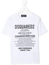 Dsquared2 Logo Print T-shirt In White