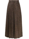 DOLCE & GABBANA HOUNDSTOOTH WIDE-LEG TROUSERS